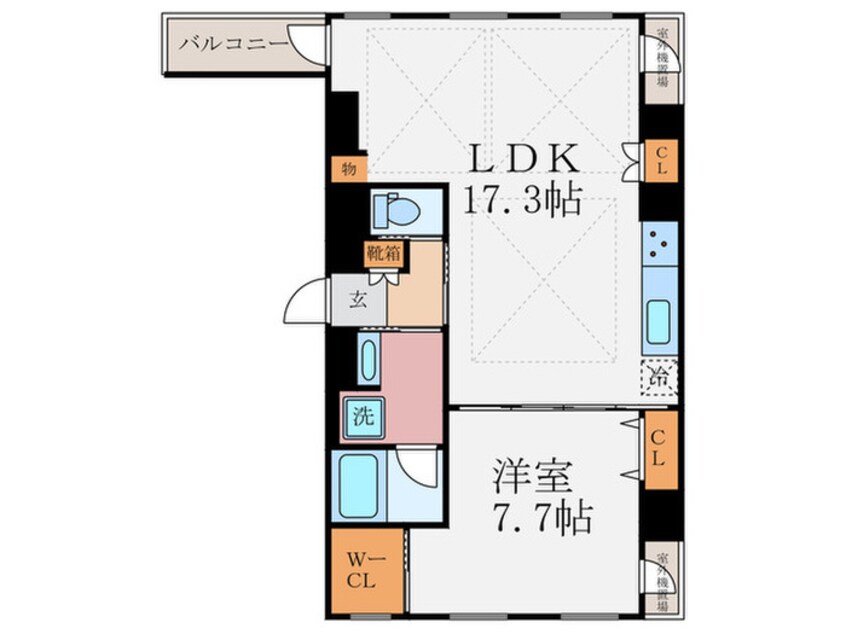 間取図 プランドール神宮丸太町