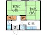 ハイツ中村 2Kの間取り