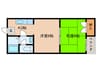 スポ－ル南住吉 2Kの間取り