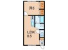 平成霞ヶ丘ハイツ 1LDKの間取り