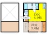 レルベ小路東 1DKの間取り