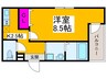フジパレス堺白鷺ＷＥＳＴ 1Kの間取り