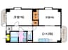 プレミエｰルクラーテ 2DKの間取り