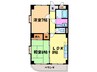 プレミエｰルクラーテ 2LDKの間取り
