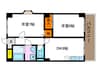 プレミエｰルクラーテ 2DKの間取り