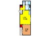 クリエオーレ小路町 1LDKの間取り