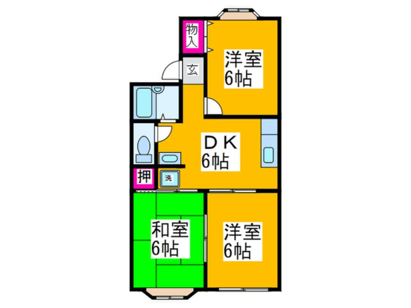 間取図 リヴェ－ルメゾン