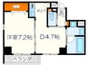 カ－サセレ－ネ 1DKの間取り
