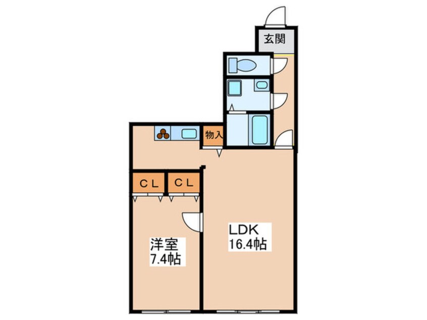 間取図 Ｓパレス天王寺