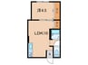汐見が丘ハウス 1LDKの間取り