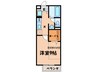 グランシャリオ（城陽市） 1Kの間取り