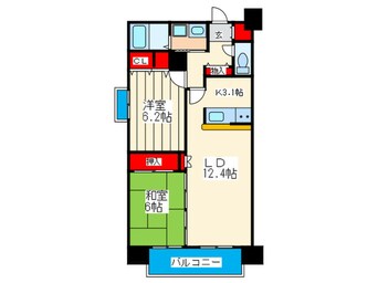 間取図 フォレステージュ谷町