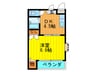 ベルダァ－１番館 1DKの間取り