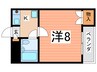 ﾗｳﾞｨｽﾀ弥生 1Kの間取り