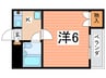 ﾗｳﾞｨｽﾀ弥生 1Kの間取り