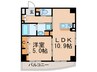 ベラ・ルーナ北梅田 1LDKの間取り