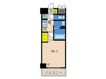間取図 プレサンス神戸キュリオ(803)