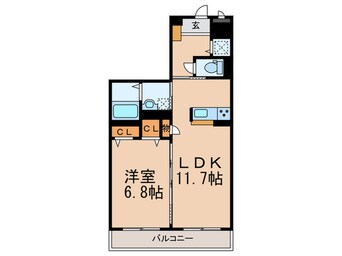 間取図 シャ－メゾン大久保駅前