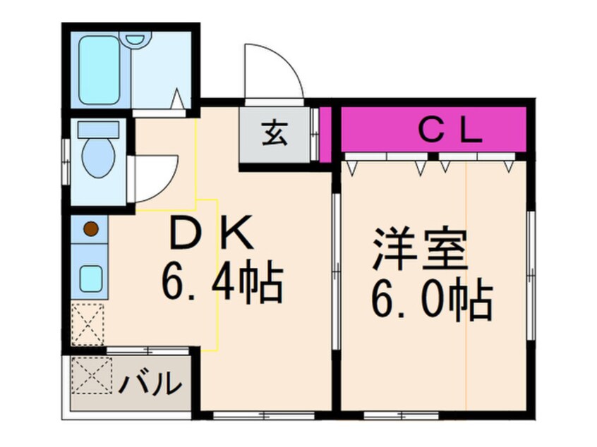 間取図 ア－バンハイツ大冠