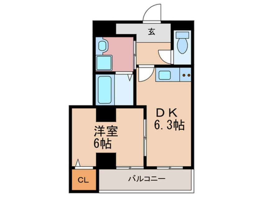間取図 コンフォ－ル姫里Ⅲ