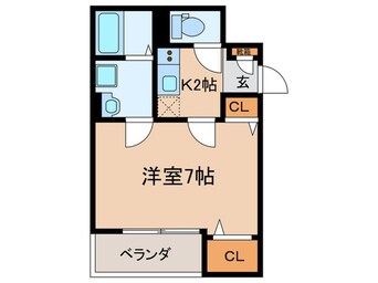 間取図 Gracias　Court　若江岩田