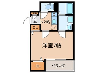 間取図 Gracias　Court　若江岩田