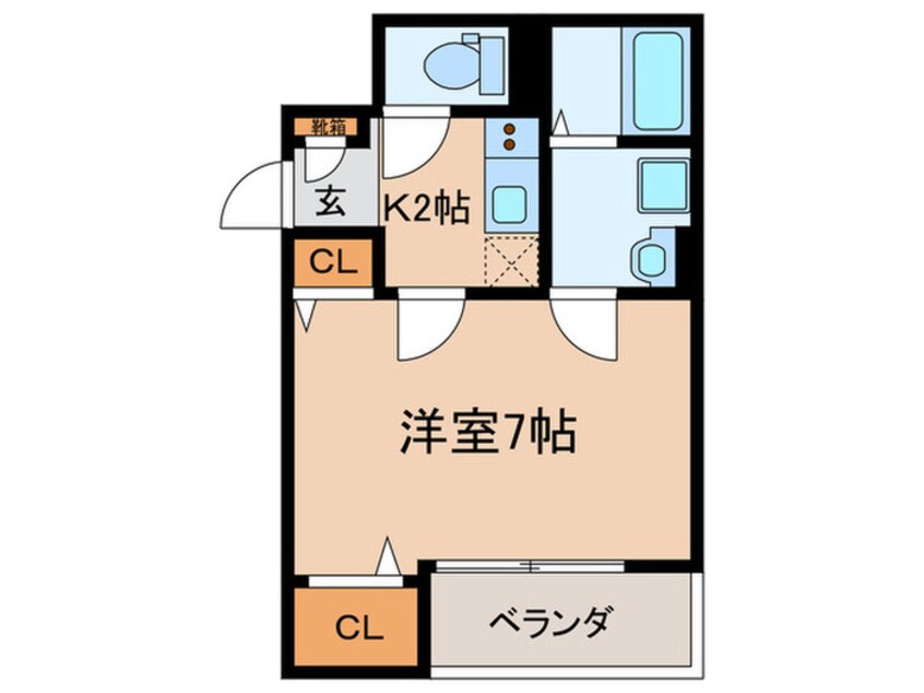 間取図 Gracias　Court　若江岩田