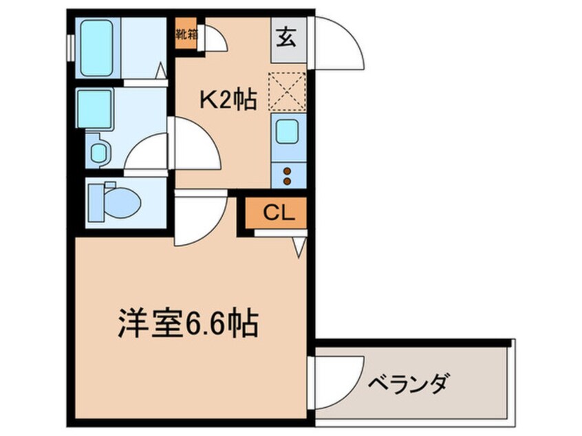 間取図 Gracias　Court　若江岩田