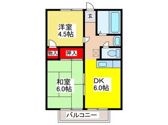 間取図 シャト－志紀