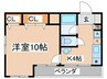 メゾンすばる 1Kの間取り