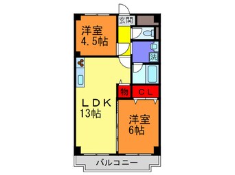 間取図 ＳＩハイツ大阪