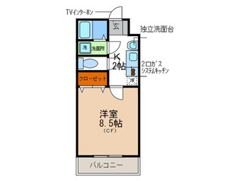 間取図 メゾンダイコ－石橋