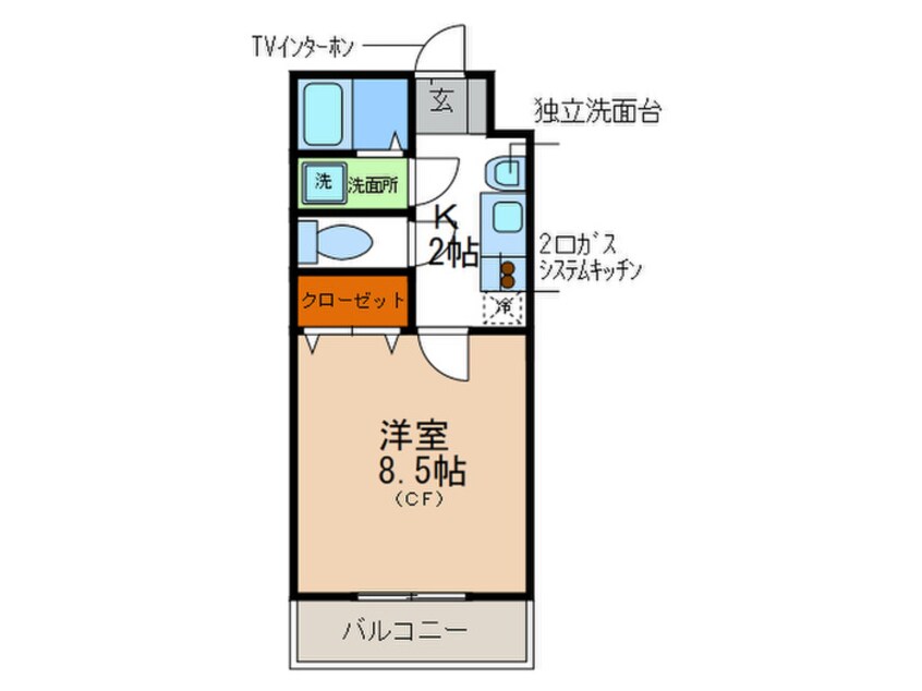 間取図 メゾンダイコ－石橋