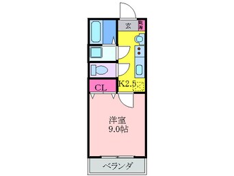 間取図 メゾンダイコ－石橋