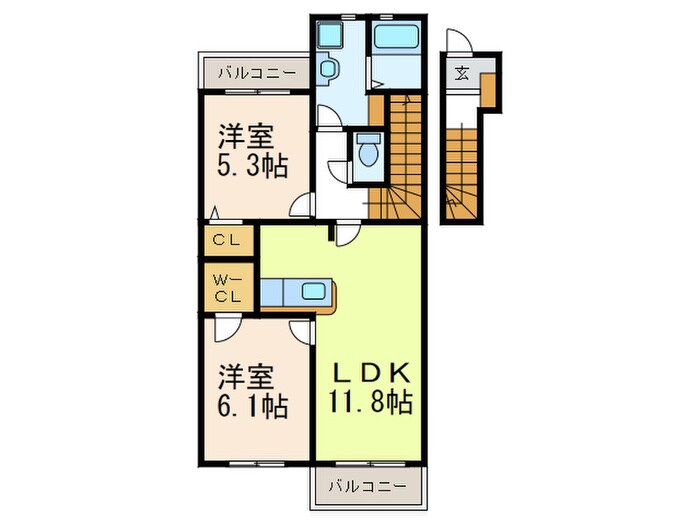 間取り図 パルレ－ヴ