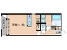 西八條邸彩丹 1Rの間取り