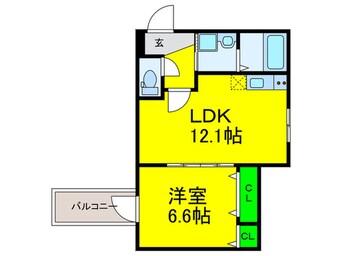 間取図 フジパレスフォ－ゲルⅤ番館