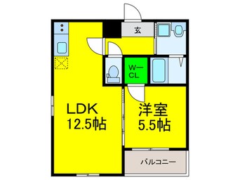 間取図 フジパレスフォ－ゲルⅤ番館