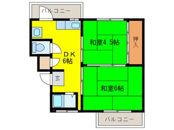 間取図 岡山ハイツ