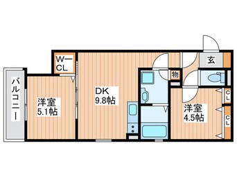 間取図 クリエオーレ桜園Ⅱ
