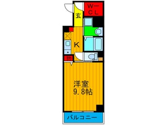 間取図 Lａ　Ｖａｌｓｅ（ﾗ･ｳﾞｧﾙｽ）