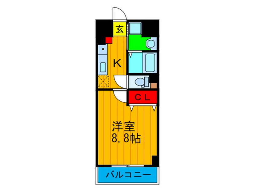 間取図 Lａ　Ｖａｌｓｅ（ﾗ･ｳﾞｧﾙｽ）