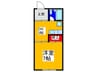 北浦ハイツ 1DKの間取り