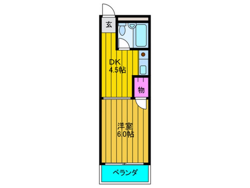 間取図 アロウンキャッスル