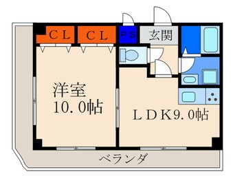 間取図 シャントゥ－ル城北