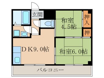 間取図 シャントゥ－ル城北