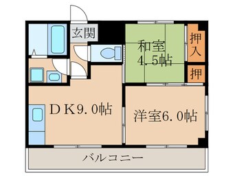 間取図 シャントゥ－ル城北