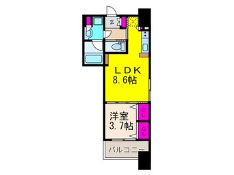 間取図 アーバネックス高槻芥川