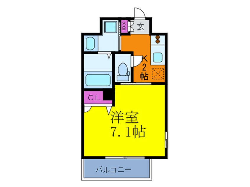 間取図 レジュールアッシュ梅田北