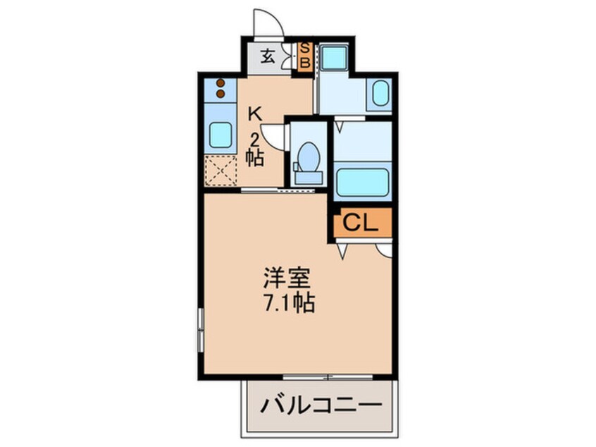 間取図 レジュールアッシュ梅田北